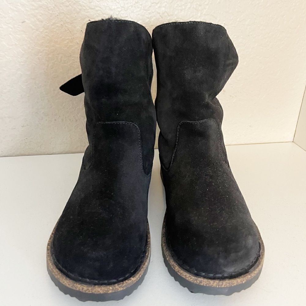 Birkenstock Upsalla Shearling Lined black Sherpa suede Boots 37 - Picture 8 of 15